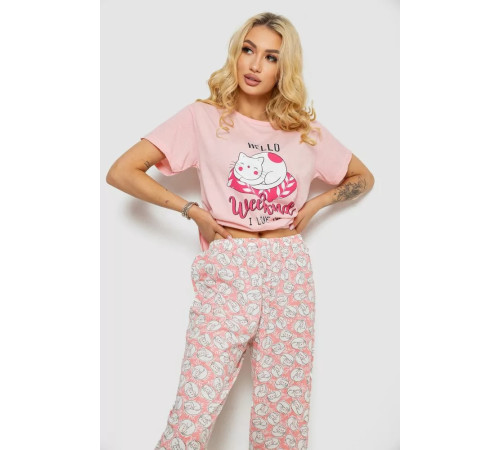 Пижама женская, цвет персиковый, 243R50536