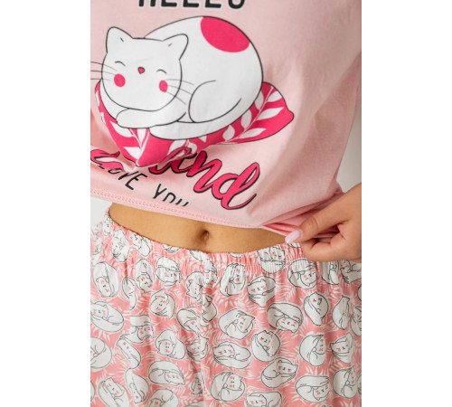 Пижама женская, цвет персиковый, 243R50536