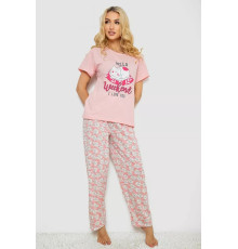 Піжама жіноча, колір персиковий, 243R50536