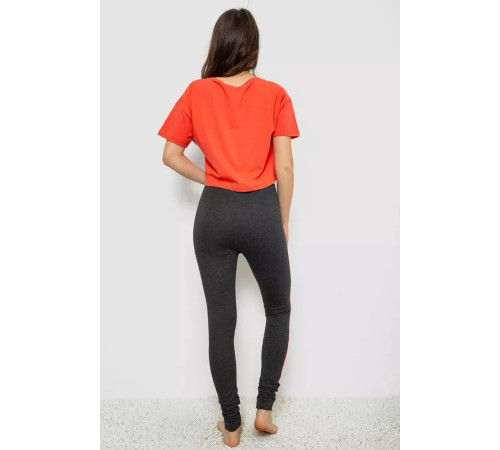 Піжама жіноча з принтом, колір сірий, 243R1488-007