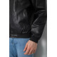 Куртка мужская кожаная, цвет черный, 244R717