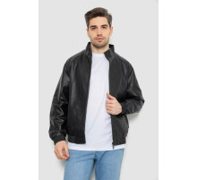 Куртка мужская кожаная, цвет черный, 244R717