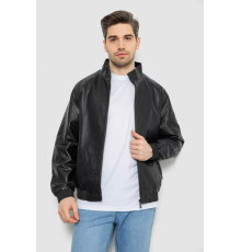 Куртка чоловіча шкіряна, колір чорний, 244R717