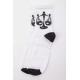Жіночі білі шкарпетки з принтом 167R520-2