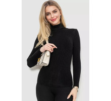 Гольф женский однотонный, цвет черный, 244R001