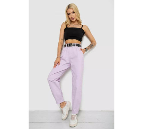 Джинсы женские баллоны, цвет сиреневый, 182R00269.