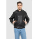 Куртка мужская кожаная, цвет черный, 244R718-5.