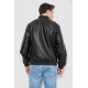 Куртка мужская кожаная, цвет черный, 244R718-5.