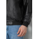 Куртка мужская кожаная, цвет черный, 244R718-5.