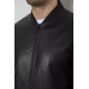 Куртка мужская кожаная, цвет черный, 244R718-5.