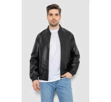 Куртка мужская кожаная, цвет черный, 244R718-5.