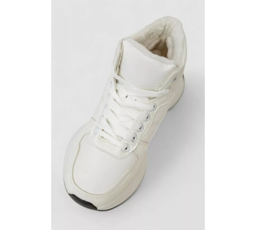 Кросівки жіночі зимові на хутрі, колір білий, 248RXM16