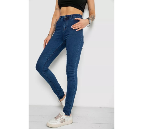 Джинси жіночі, колір синій, 182R4312
