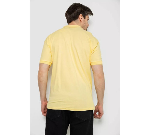 Поло мужское однотонное, цвет желтый, 244R2123