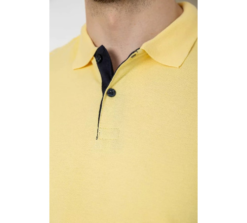 Поло мужское однотонное, цвет желтый, 244R2123