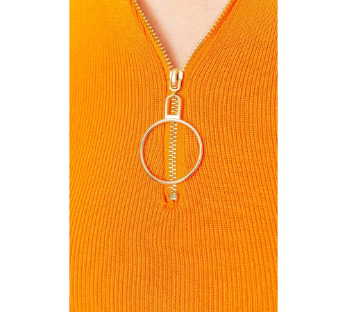 Майка-топ женская укороченная, цвет оранжевый, 204R010