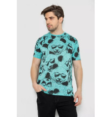 Футболка чоловіча з принтом, колір м'ятний, 244R6029