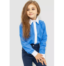 Блузка ошатна для дівчаток, колір темно-блакитний, 172R099