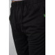 Спорт брюки мужские двунитка, цвет черный, 244R41298
