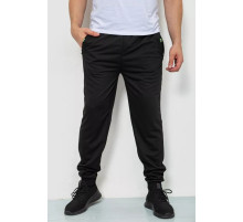 Спорт штани чоловічі двонитка, колір чорний, 244R41298