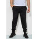 Спорт брюки мужские двунитка, цвет черный, 244R41298