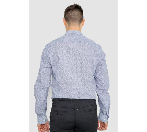 Сорочка чоловіча котонова повсякденна, колір молочно-сірий, 247R420