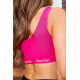 Трикотажный топ для спорта, розового цвета, 131R2311