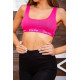 Трикотажный топ для спорта, розового цвета, 131R2311