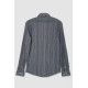 Мужская рубашка повседневная, цвет темно-серый, 247R422