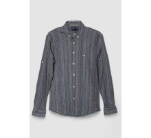 Сорочка чоловіча повсякденна, колір темно-сірий, 247R422