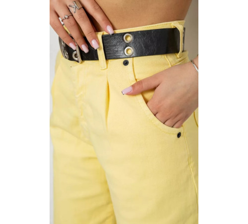Джинсы женские баллоны, цвет желтый, 182R00314.