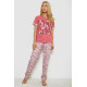 Женская пижама с принтом, цвет пудровый, 243R9249