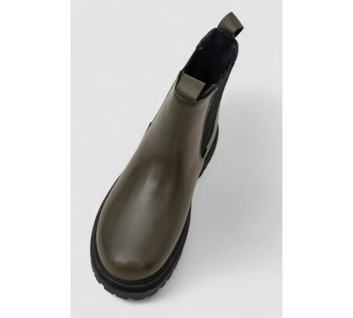 Черевики жіночі зимові на хутрі челсі, колір зелений, 248RTM29