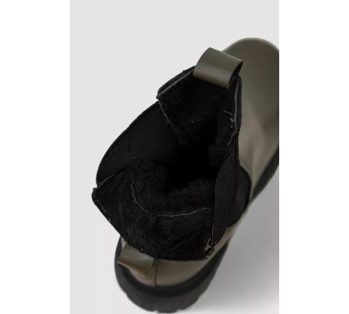 Черевики жіночі зимові на хутрі челсі, колір зелений, 248RTM29