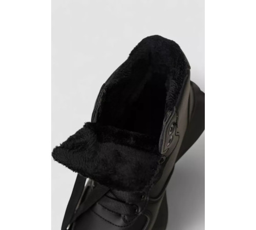Кросівки жіночі зимові на хутрі, колір чорний, 248RXM19
