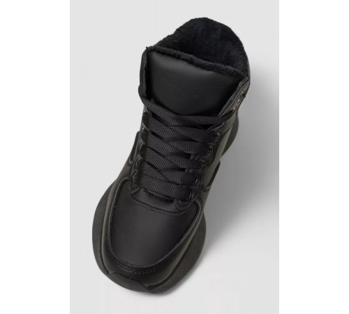 Кросівки жіночі зимові на хутрі, колір чорний, 248RXM19