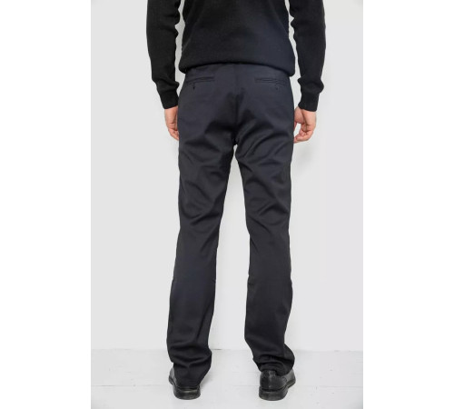 Брюки мужские классические на флисе, цвет черный, 244R305-1.
