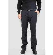 Штани чоловічі класичні на флісі, колір чорний, 244R305-1