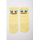 Жовті жіночі шкарпетки, з принтом, середньої довжини, 167R337