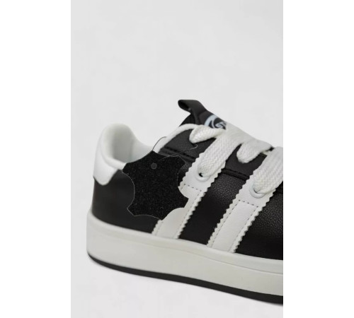 Кросівки жіночі шкіра, колір чорно-білий, 248RJH900-1