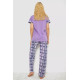 Піжама жіноча з принтом, колір бузковий, 243R2093-4