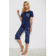 Женская пижама с принтом, цвет синий, 243R10286