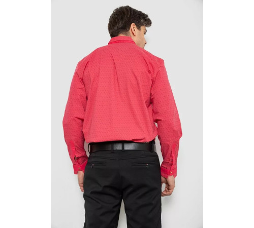 Сорочка чоловіча з довгим рукавом, колір кораловий, 214R7475