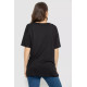 Футболка жіноча з принтом, колір чорний, 244R602