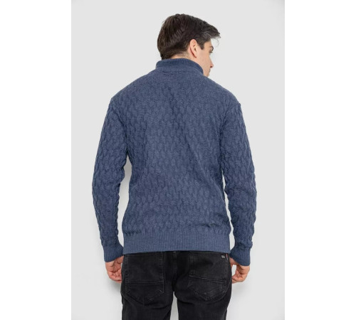 Свитер мужской однотонный, цвет джинс, 161R905