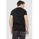 Футболка чоловіча однотонна батал, колір чорний, 244R2406