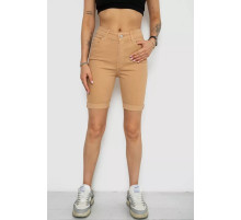 Шорты джинсовые женские, цвет бежевый, 182R1700