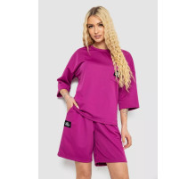 Костюм жіночий однотонний, колір фуксія, 238R116