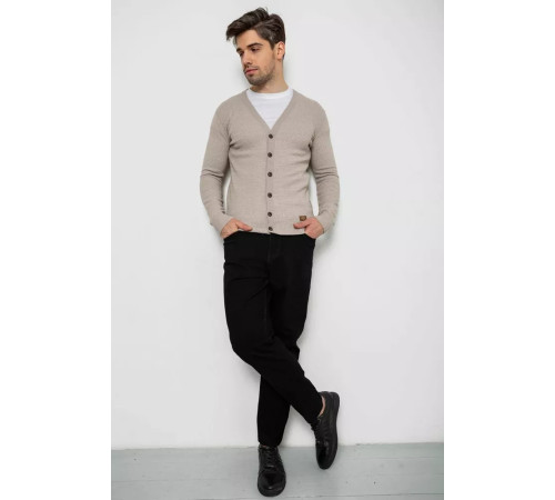 Кофта чоловіча на ґудзиках, колір бежевий, 238R1055