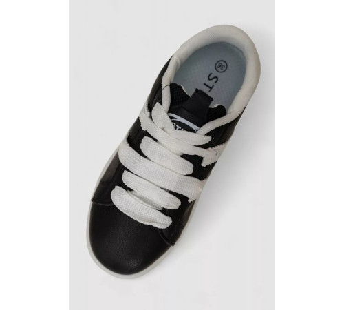 Кроссовки женские кожа, цвет черно-белый, 248RJH900-3